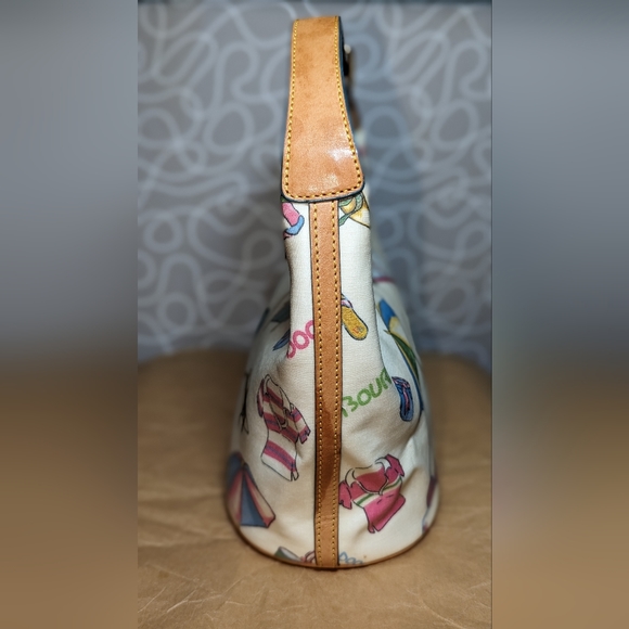 Dooney & Bourke Y2K Beach Small Bucket Bag W/ Rainbow Zipper EUC - Picture 3 of 14